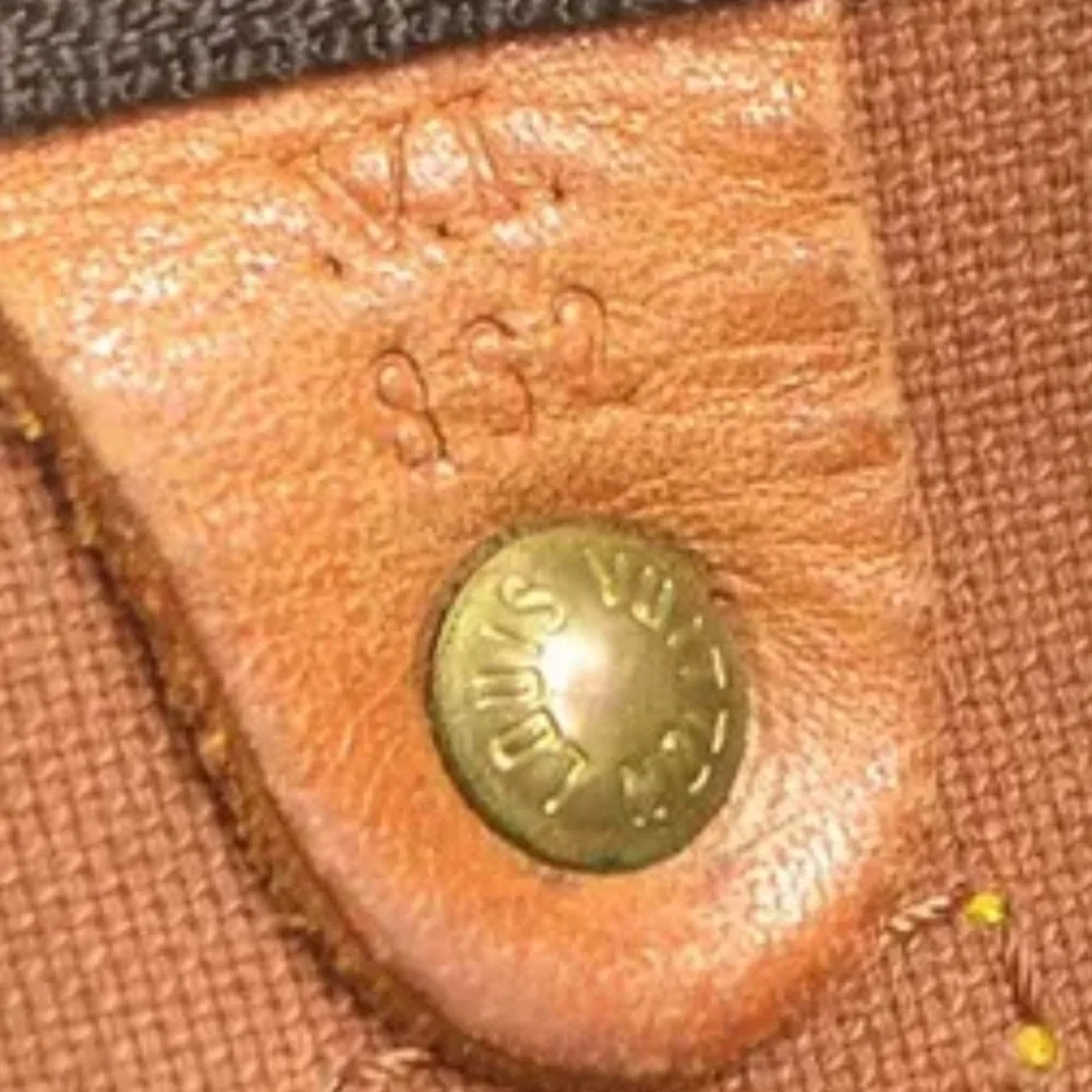 Louis Vuitton Brown Monogram Keepall Duffel with Tan Leather Trim
